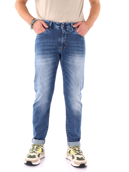 Jeans Guinea FB da uomo in denim dal look casual e moderno
