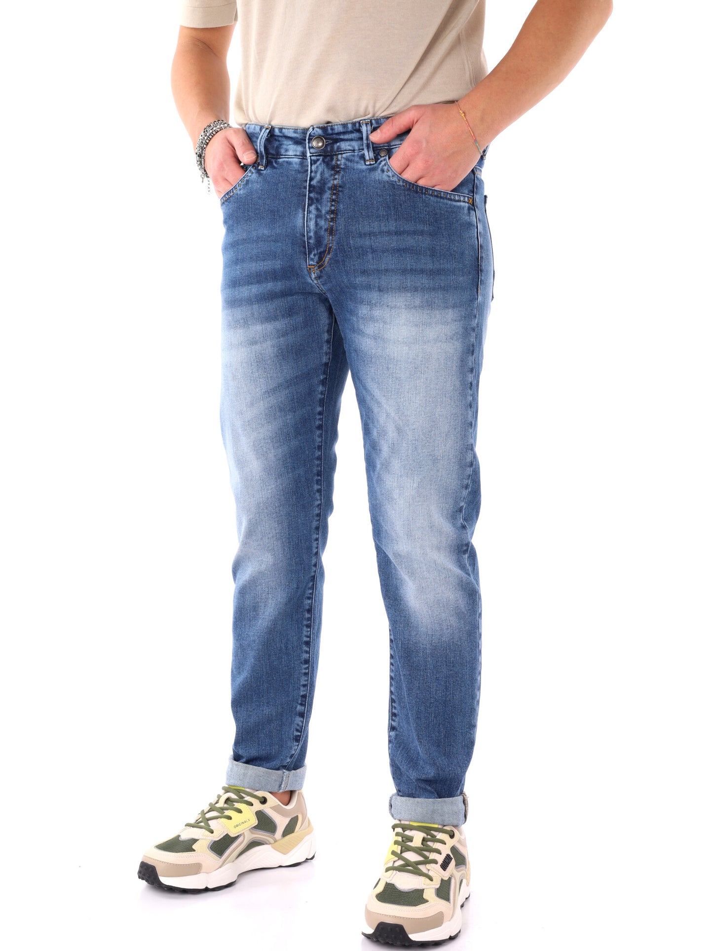 Jeans Guinea FB da uomo in denim dal look casual e moderno