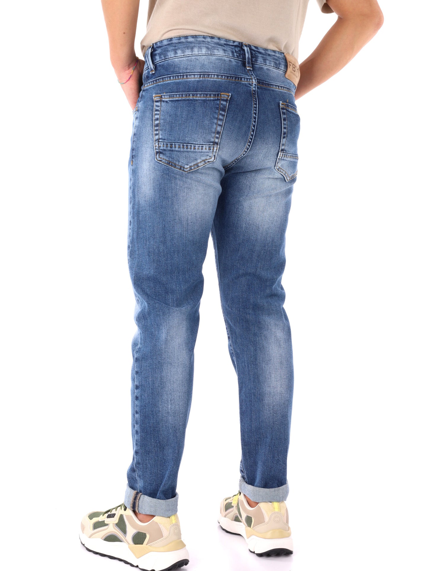 Jeans Guinea FB da uomo in denim dal look casual e moderno
