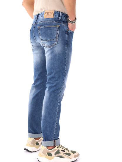 Jeans Guinea FB da uomo in denim dal look casual e moderno