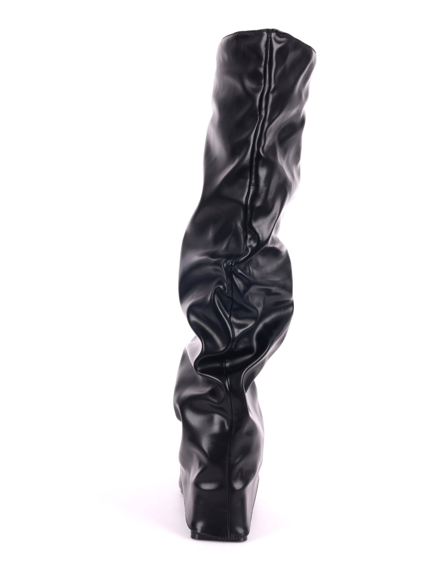 STIVALE CON RISVOLTO ARRICCIATO CLYO' DA DONNA NERO