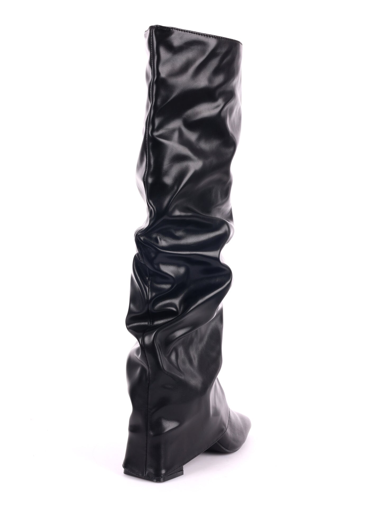 STIVALE CON RISVOLTO ARRICCIATO CLYO' DA DONNA NERO