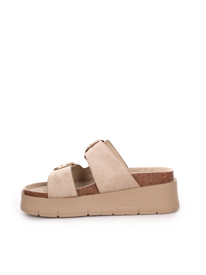 Sandalo elegante beige da donna Clyo' perfetto per la primavera-estate