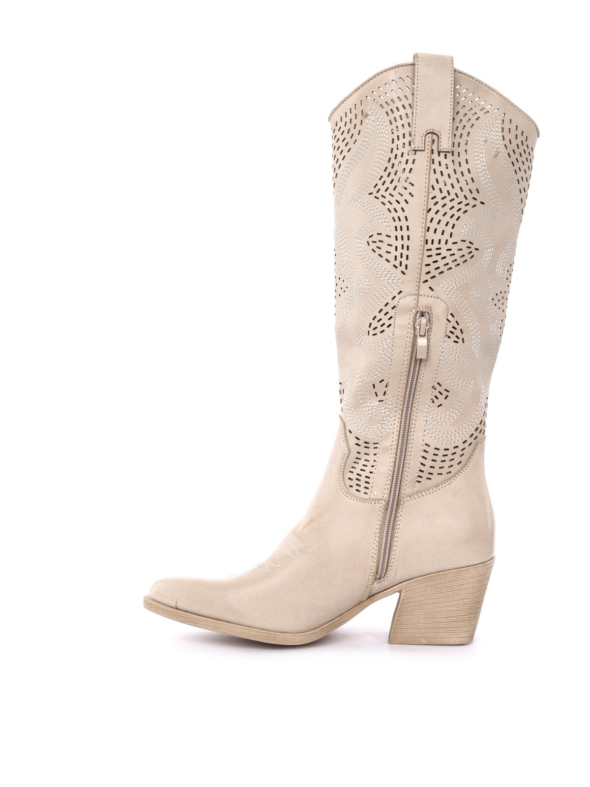 Clyo' stivale stivale/stivaletto da donna beige