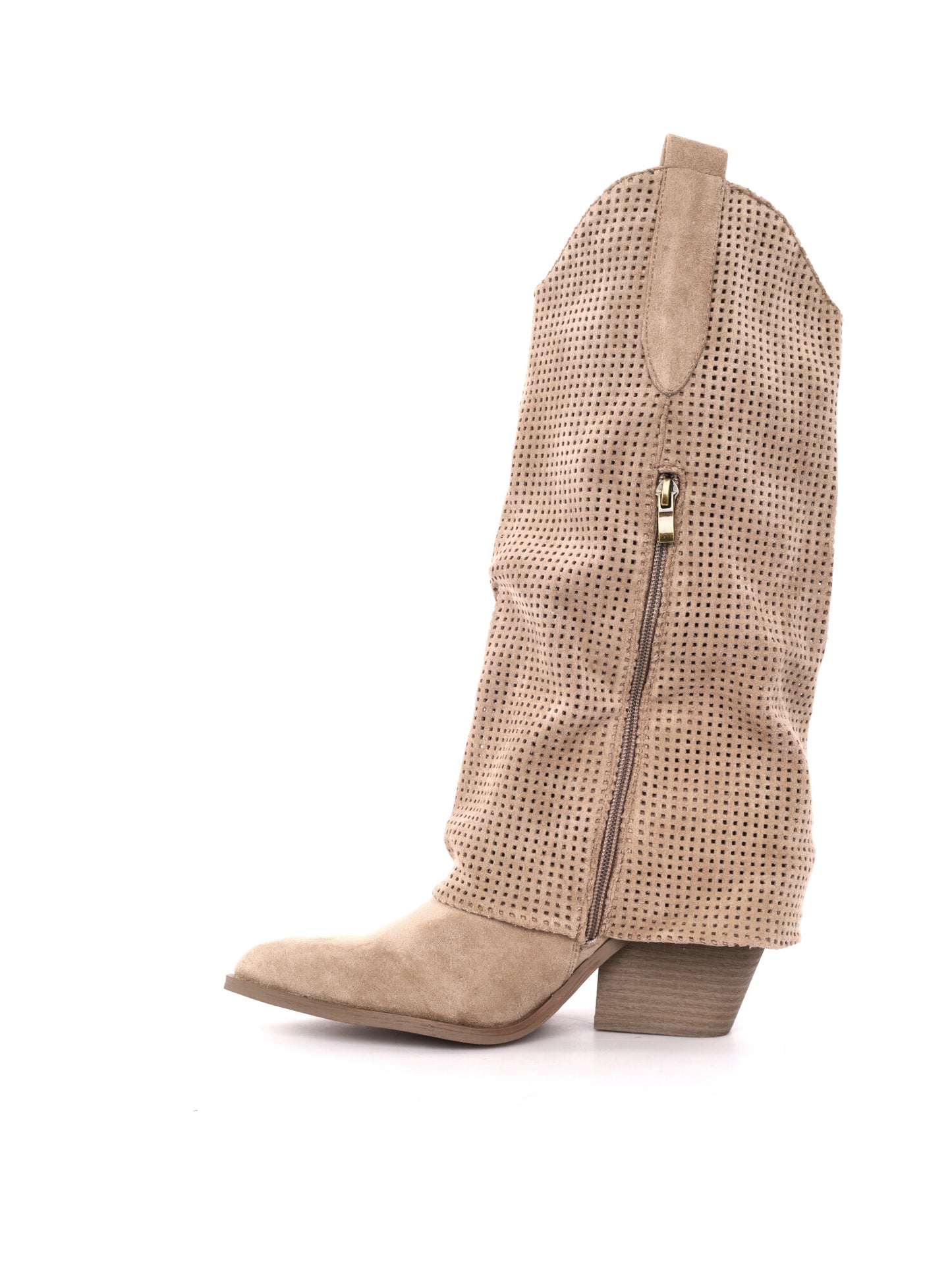 Stivaletti donna Clyo' in kaki con stile western e casual