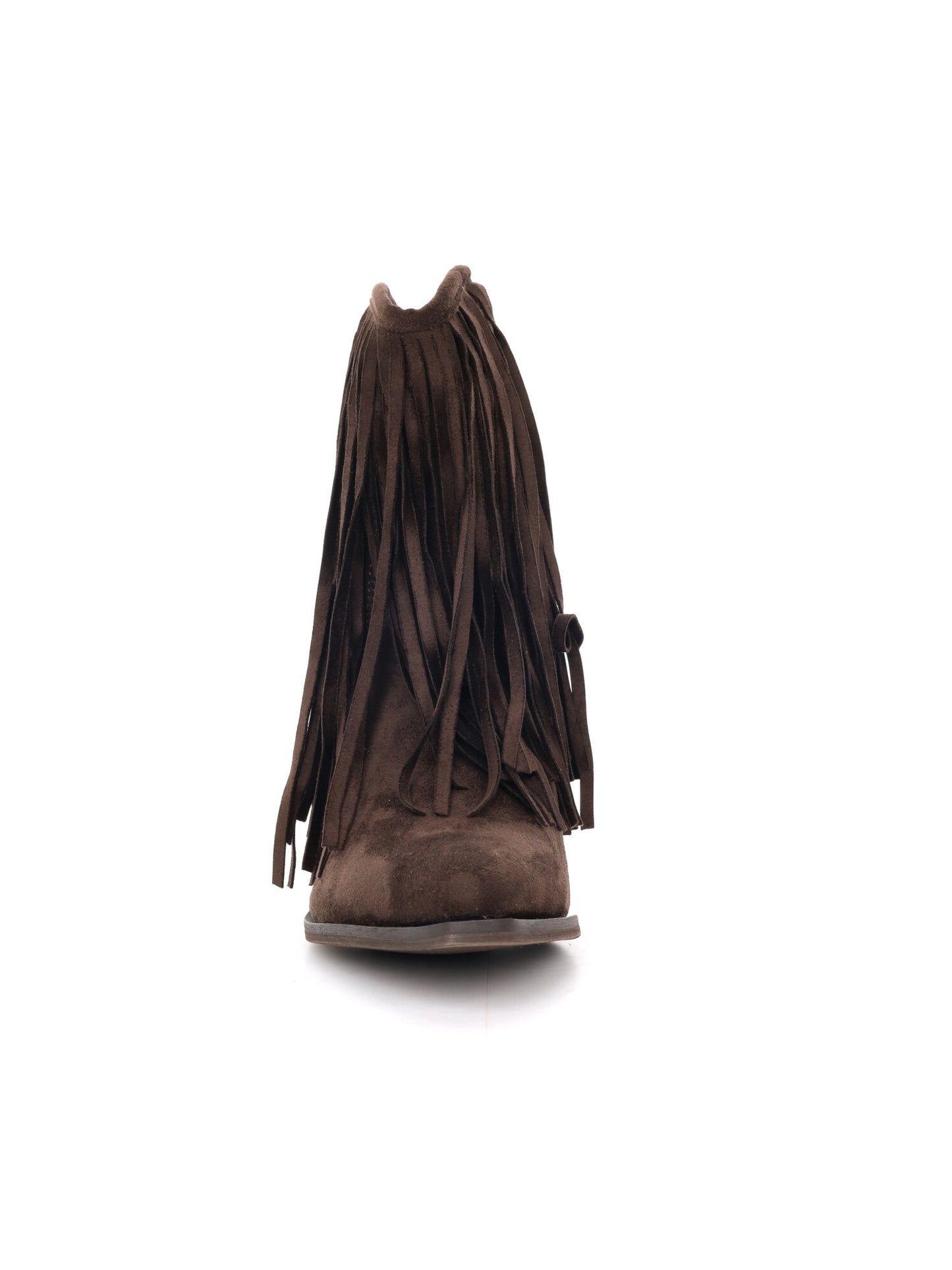Stivaletto donna marrone in cuoio Clyo' per primavera ed estate