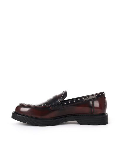 MOCASSINO CON BORCHIE CLYO' DA DONNA BORDEAUX