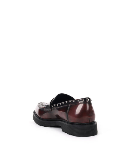 MOCASSINO CON BORCHIE CLYO' DA DONNA BORDEAUX