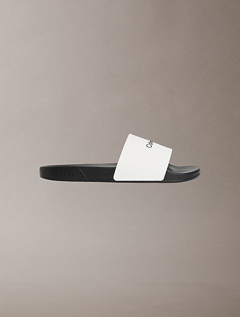 Ciabatte Calvin Klein Essentials uomo nere in materiale sintetico