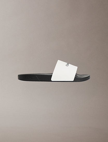 Ciabatte Calvin Klein Essentials uomo nere in materiale sintetico