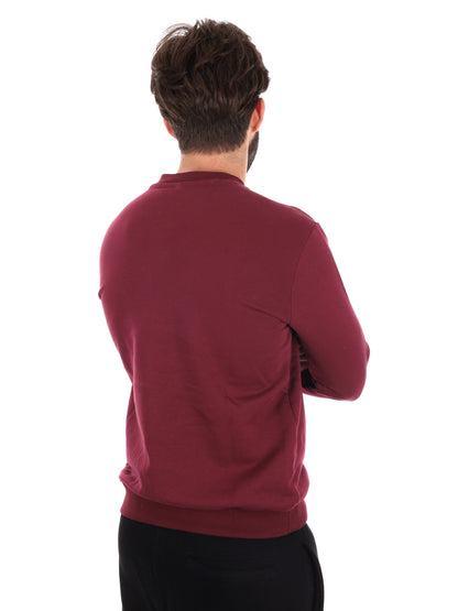 FELPA GIROCOLLO ICON DA UOMO BORDEAUX