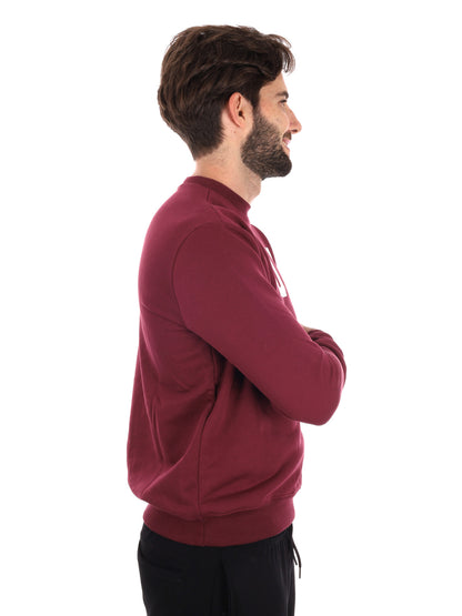 FELPA GIROCOLLO ICON DA UOMO BORDEAUX
