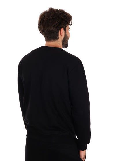 FELPA GIROCOLLO ICON DA UOMO NERO