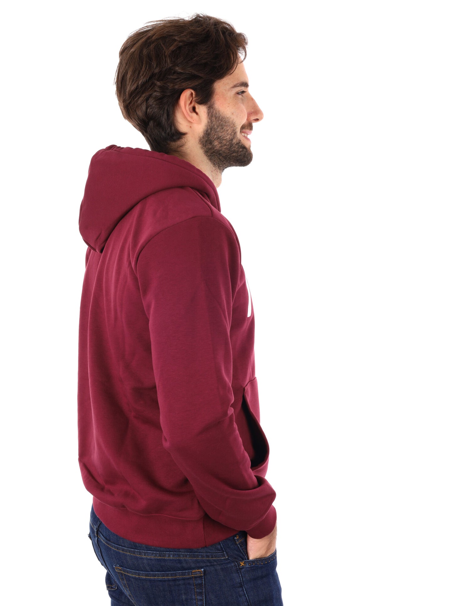 FELPA CON CAPPUCCIO ICON DA UOMO BORDEAUX