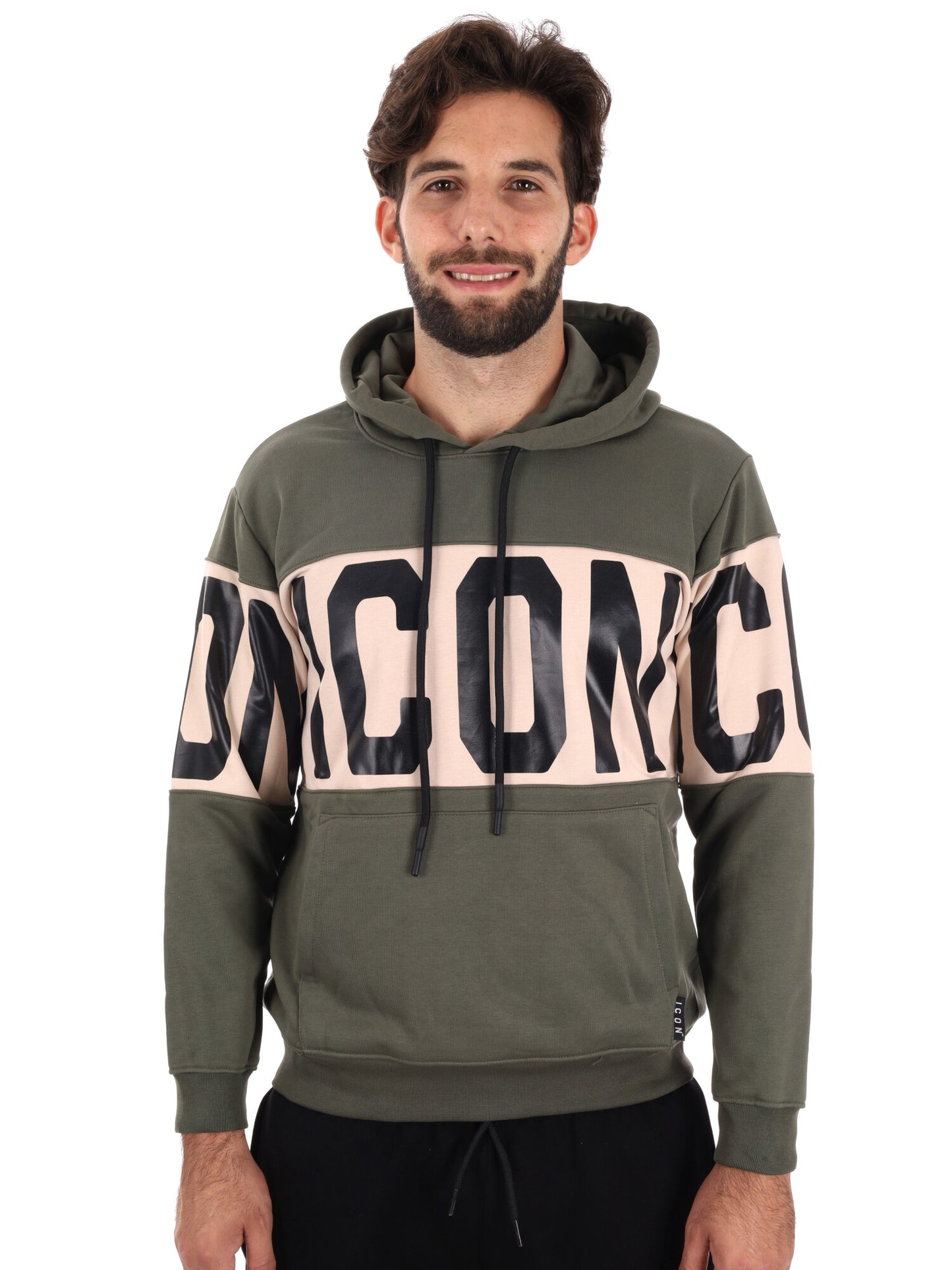 FELPA CAPPUCCIO ICON DA UOMO VERDE