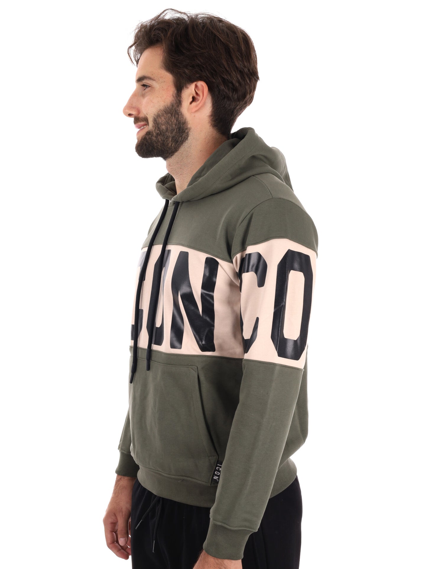 FELPA CAPPUCCIO ICON DA UOMO VERDE