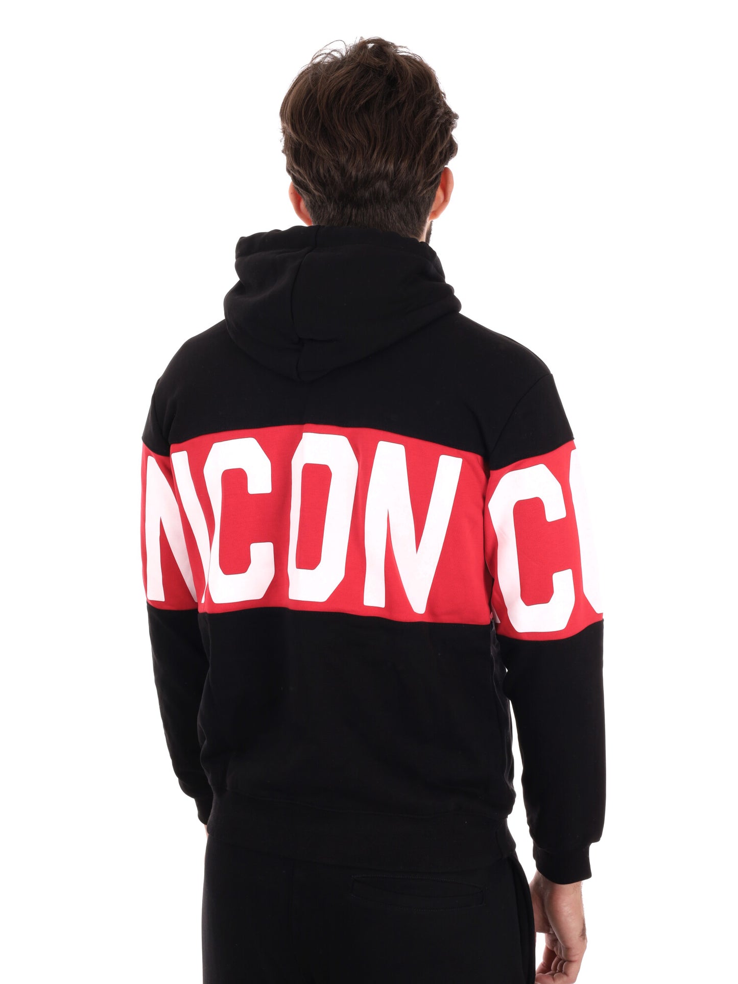 FELPA CAPPUCCIO ICON DA UOMO NERO