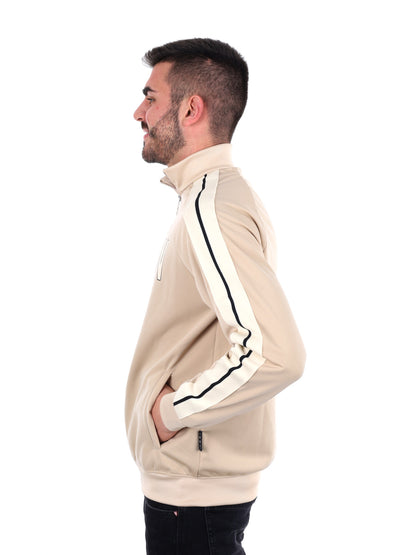 FELPA FULL ZIP ICON DA UOMO AVORIO