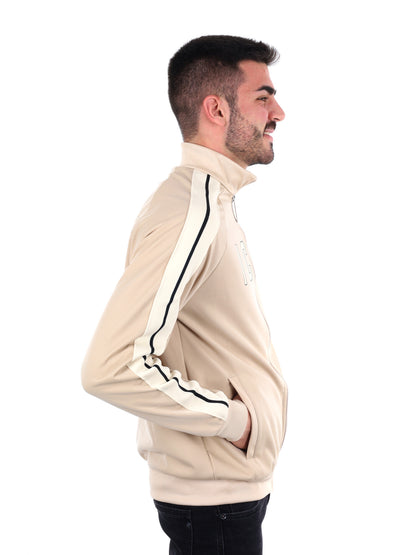 FELPA FULL ZIP ICON DA UOMO AVORIO