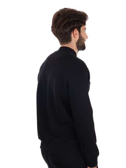 FELPA CON COLLETTO LOGATO ICON DA UOMO NERO