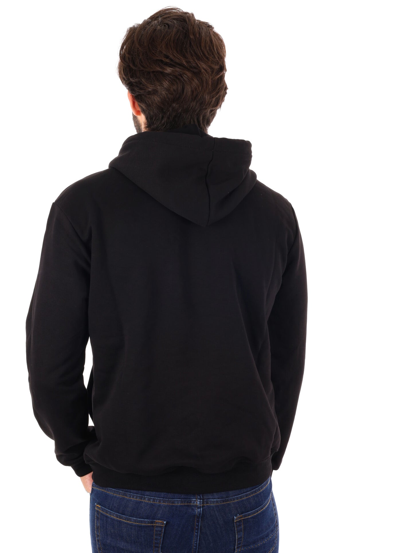 FELPA CON CAPPUCCIO ICON DA UOMO NERO