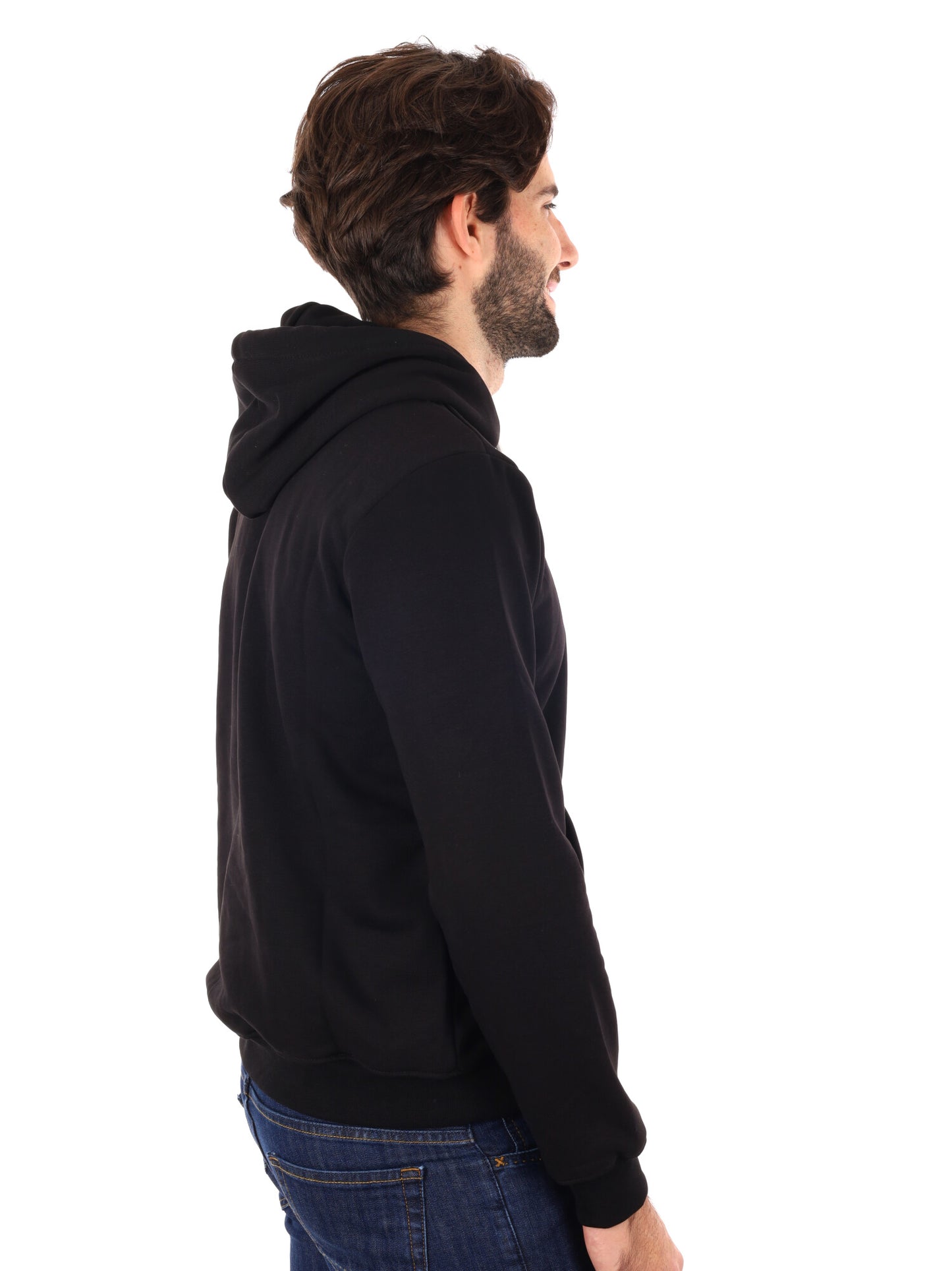 FELPA CON CAPPUCCIO ICON DA UOMO NERO