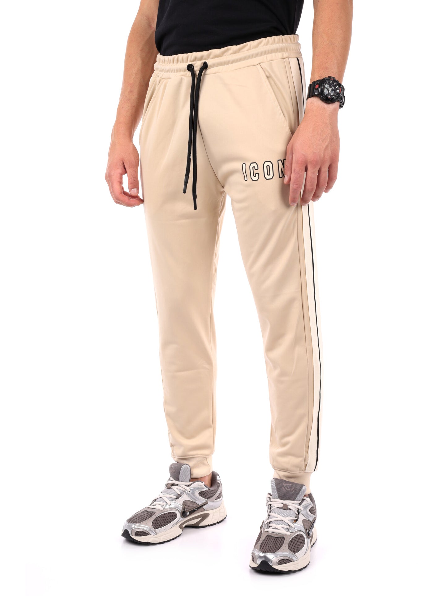 PANTALONE IN ACETATO ICON DA UOMO AVORIO
