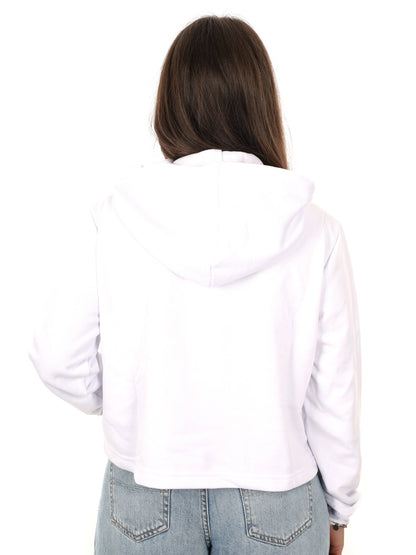 Felpa crop Icon multicolore da donna fresca e di tendenza