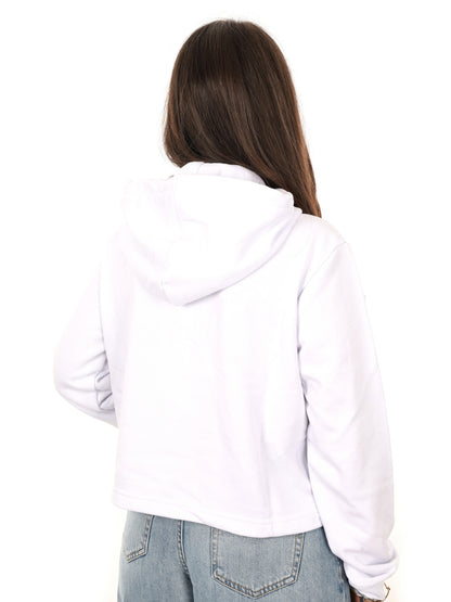 Felpa crop Icon multicolore da donna fresca e di tendenza