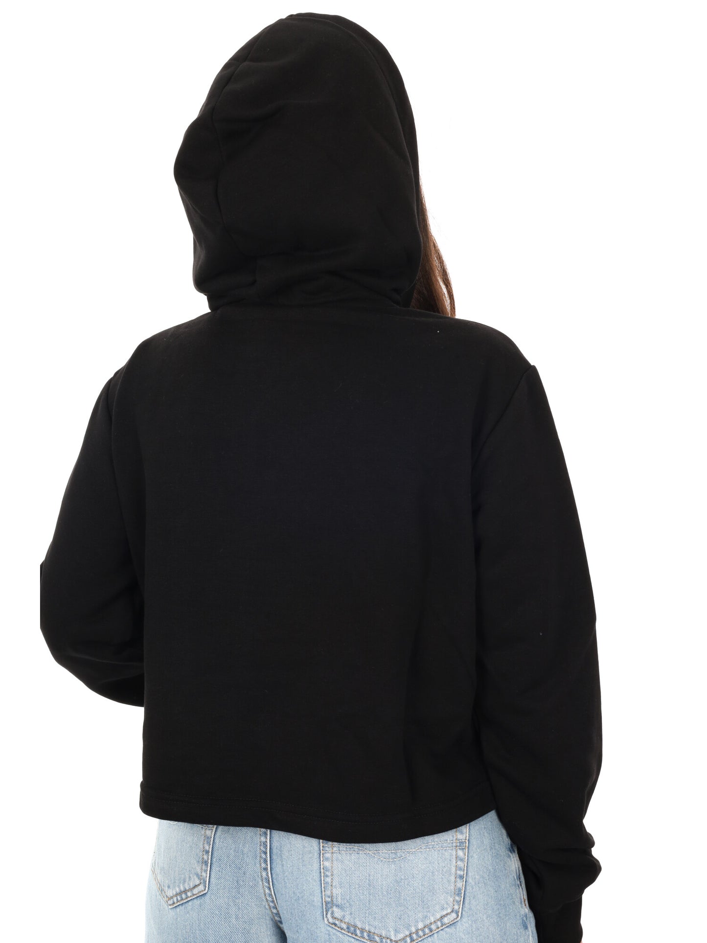 Felpa crop donna Icon multicolore per primavera estate