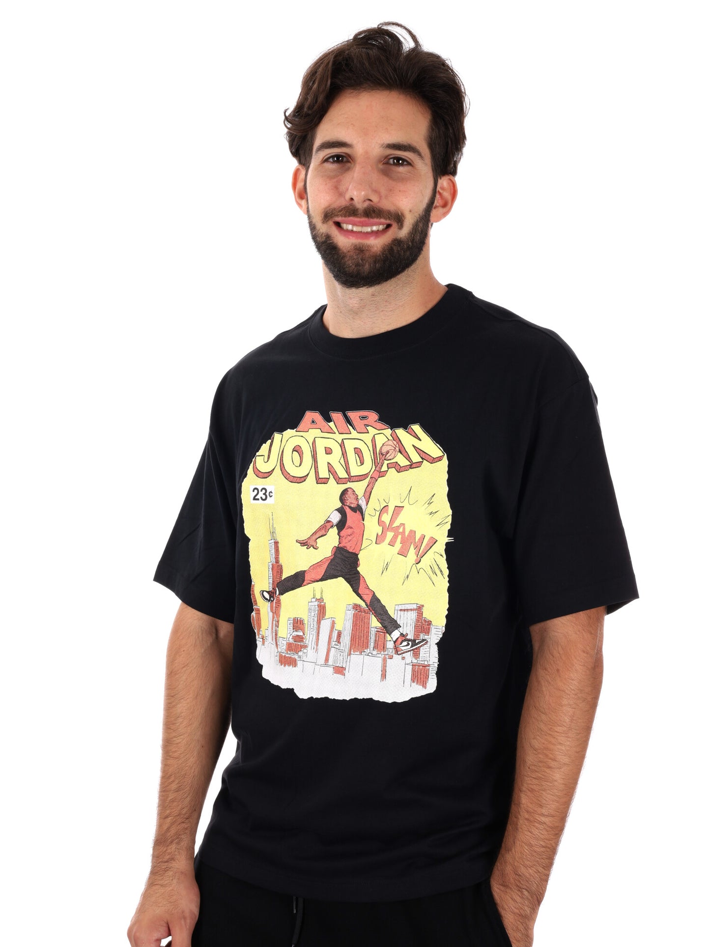 T-SHIRT COMIC JORDAN DA UOMO NERO