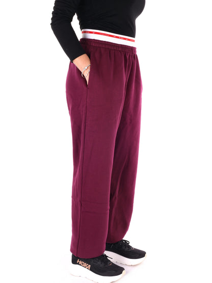 PANTALONE TUTA A VITA ALTA NIKE DA DONNA BORDEAUX