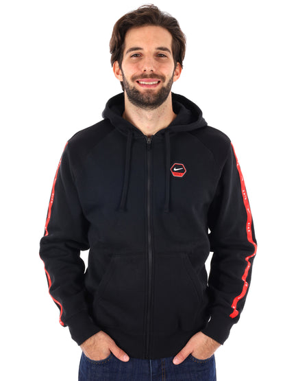 FELPA CON CAPPUCCIO NIKE DA UOMO NERO