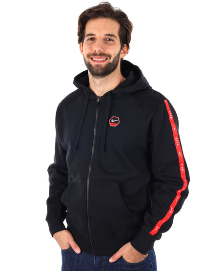 FELPA CON CAPPUCCIO NIKE DA UOMO NERO