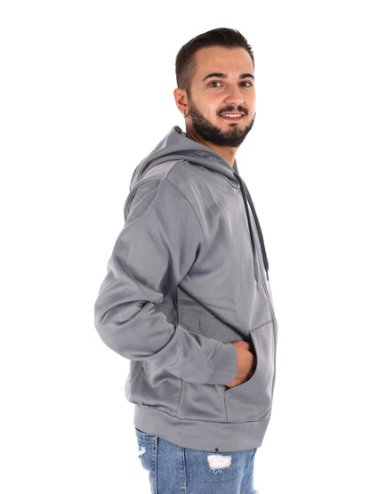 Nike Flex Flc Fz Hd, felpa da uomo grigia