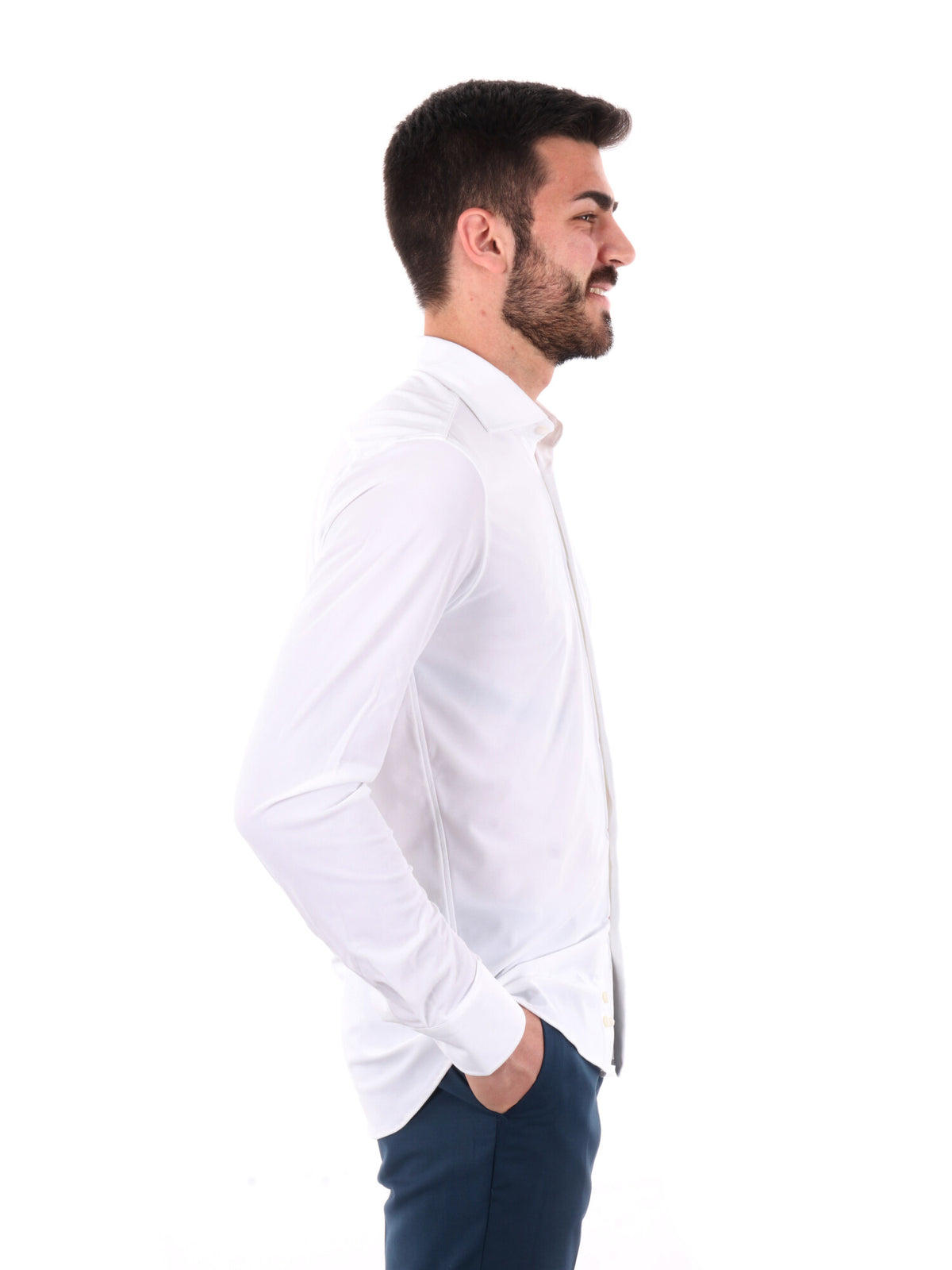 Fb camicia oxford pe da uomo bianco