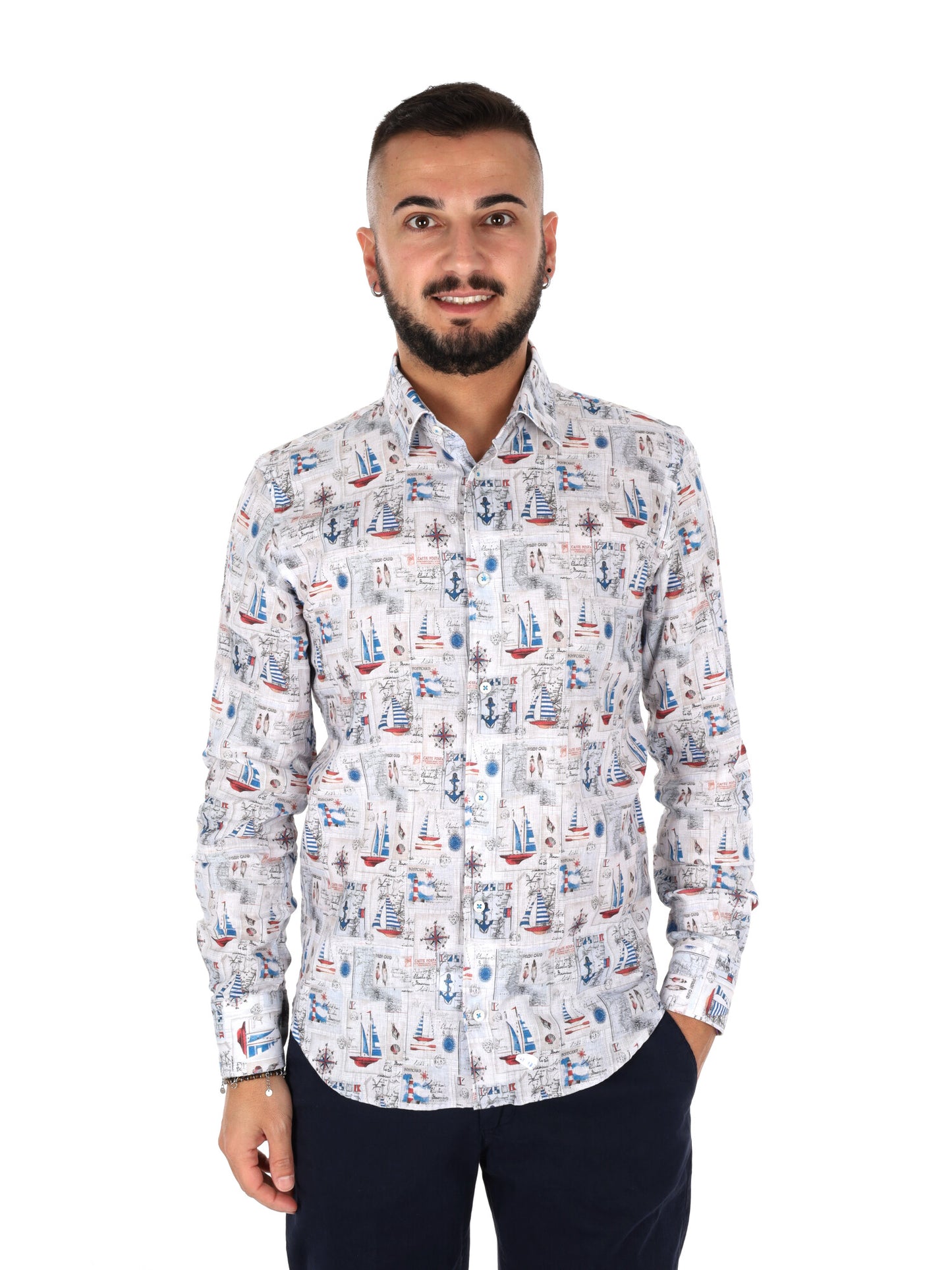 Camicia Ispica FB da Uomo multicolore, stile fresco e raffinato