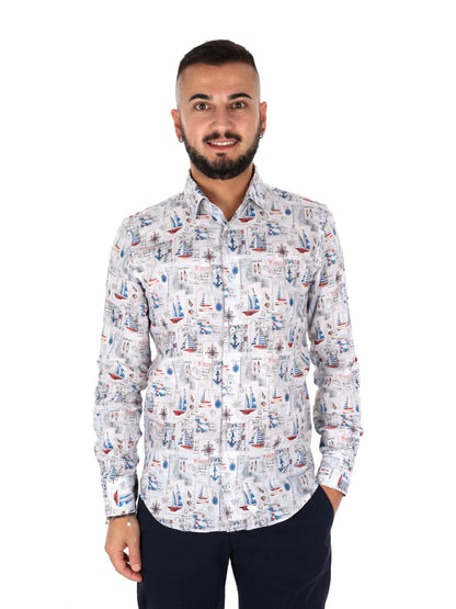 Camicia Ispica FB da Uomo multicolore, stile fresco e raffinato