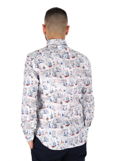 Camicia Ispica FB da Uomo multicolore, stile fresco e raffinato