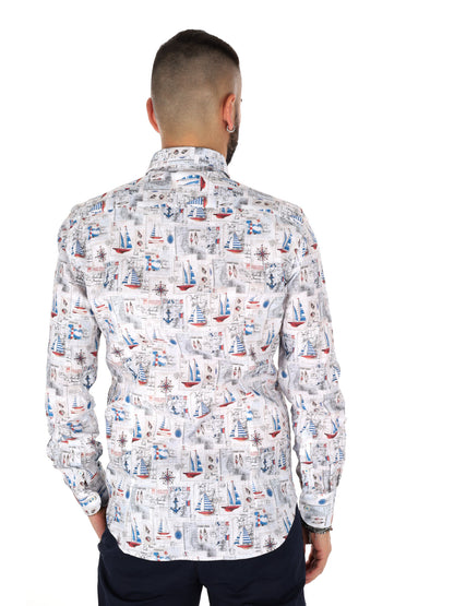 Camicia Ispica FB da Uomo multicolore, stile fresco e raffinato