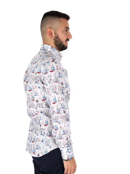 Camicia Ispica FB da Uomo multicolore, stile fresco e raffinato
