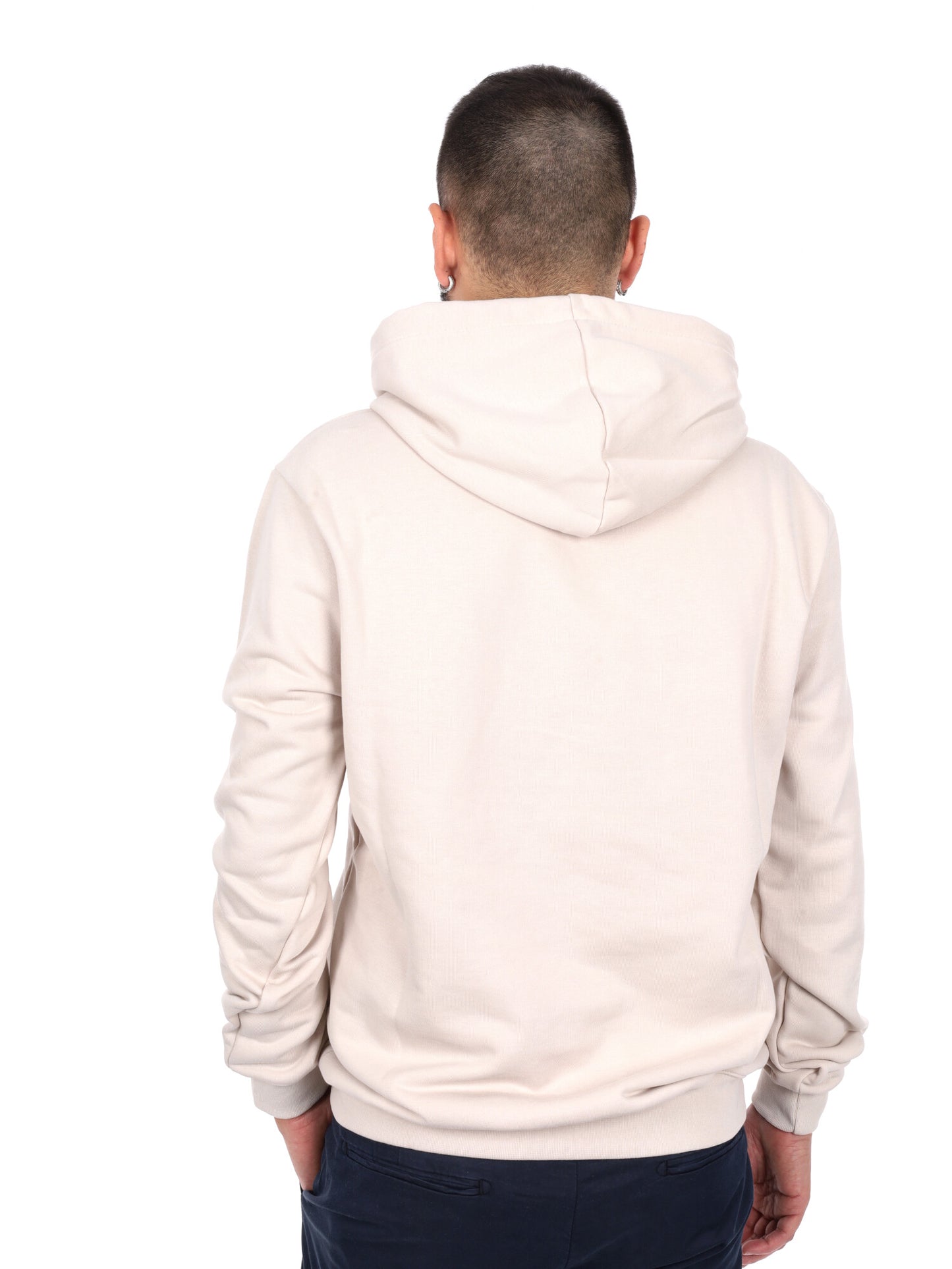 Felpa con cappuccio Icon da uomo bianca per primavera-estate