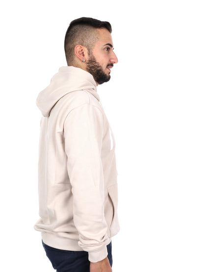 Felpa con cappuccio Icon da uomo bianca per primavera-estate