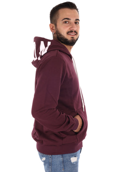 Icon IUF007C Wine, felpa da uomo bordeaux