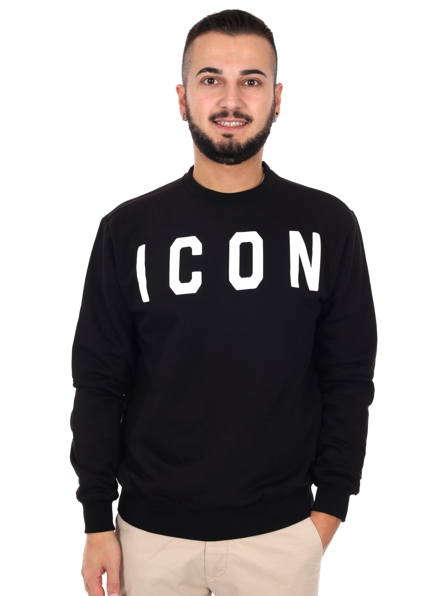 Felpa girocollo uomo Icon multicolore per primavera