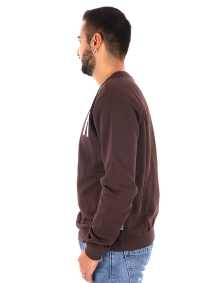 Icon IUF008C Moro, felpa da uomo marrone
