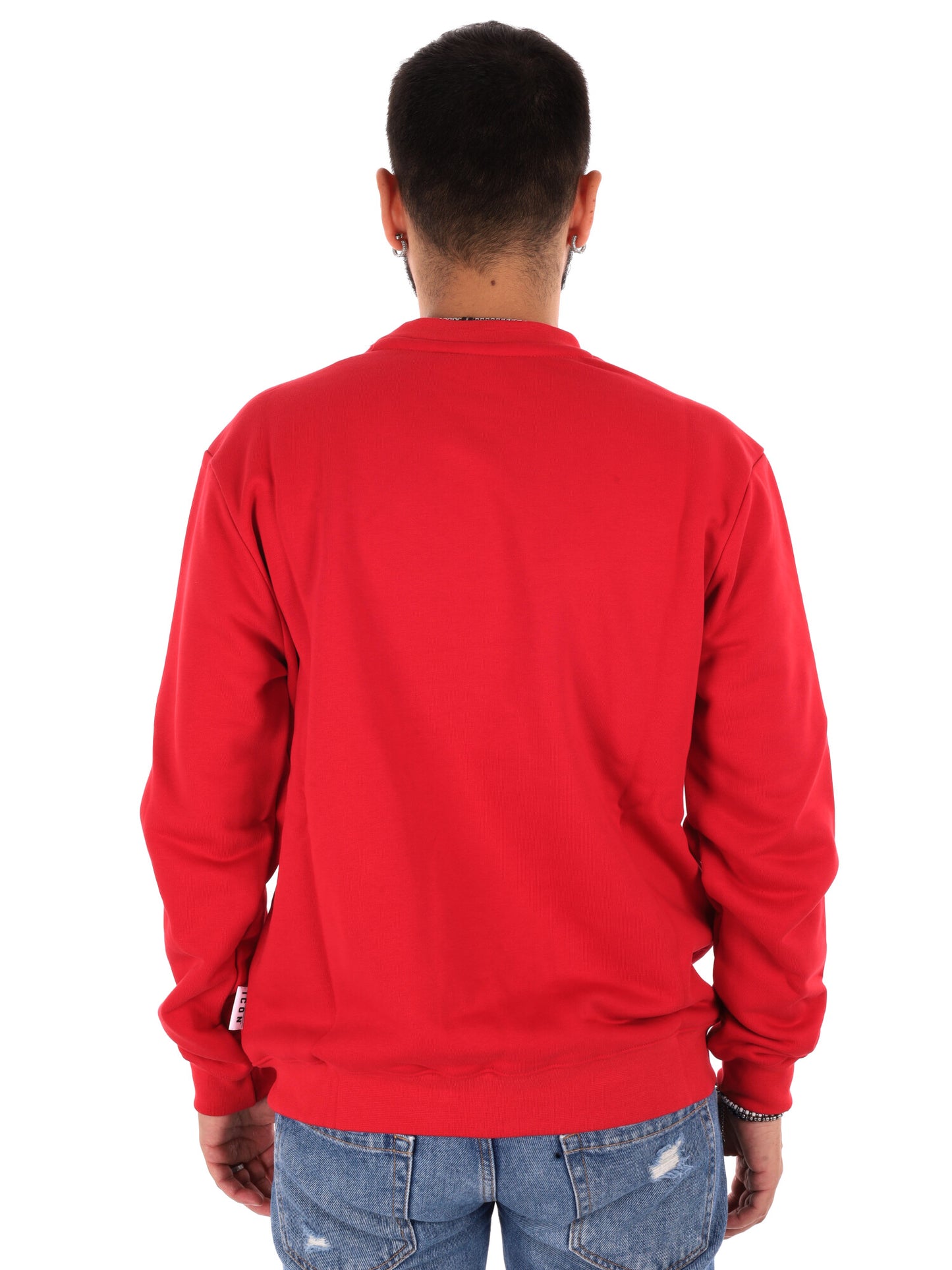 Icon IUF008C Rosso, felpa da uomo multicolore
