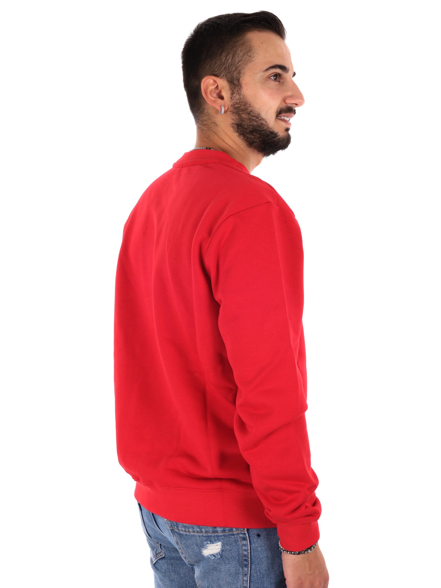 Icon IUF008C Rosso, felpa da uomo multicolore
