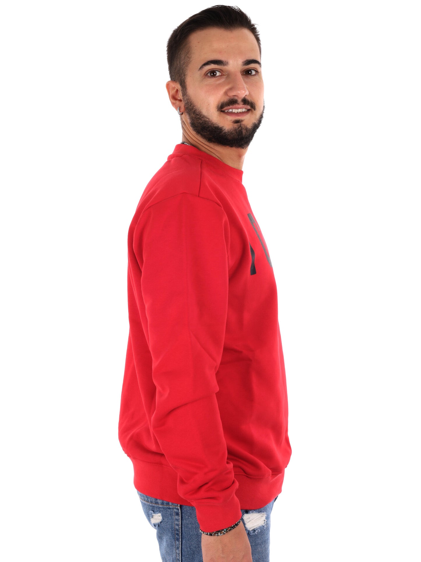 Icon IUF008C Rosso, felpa da uomo multicolore