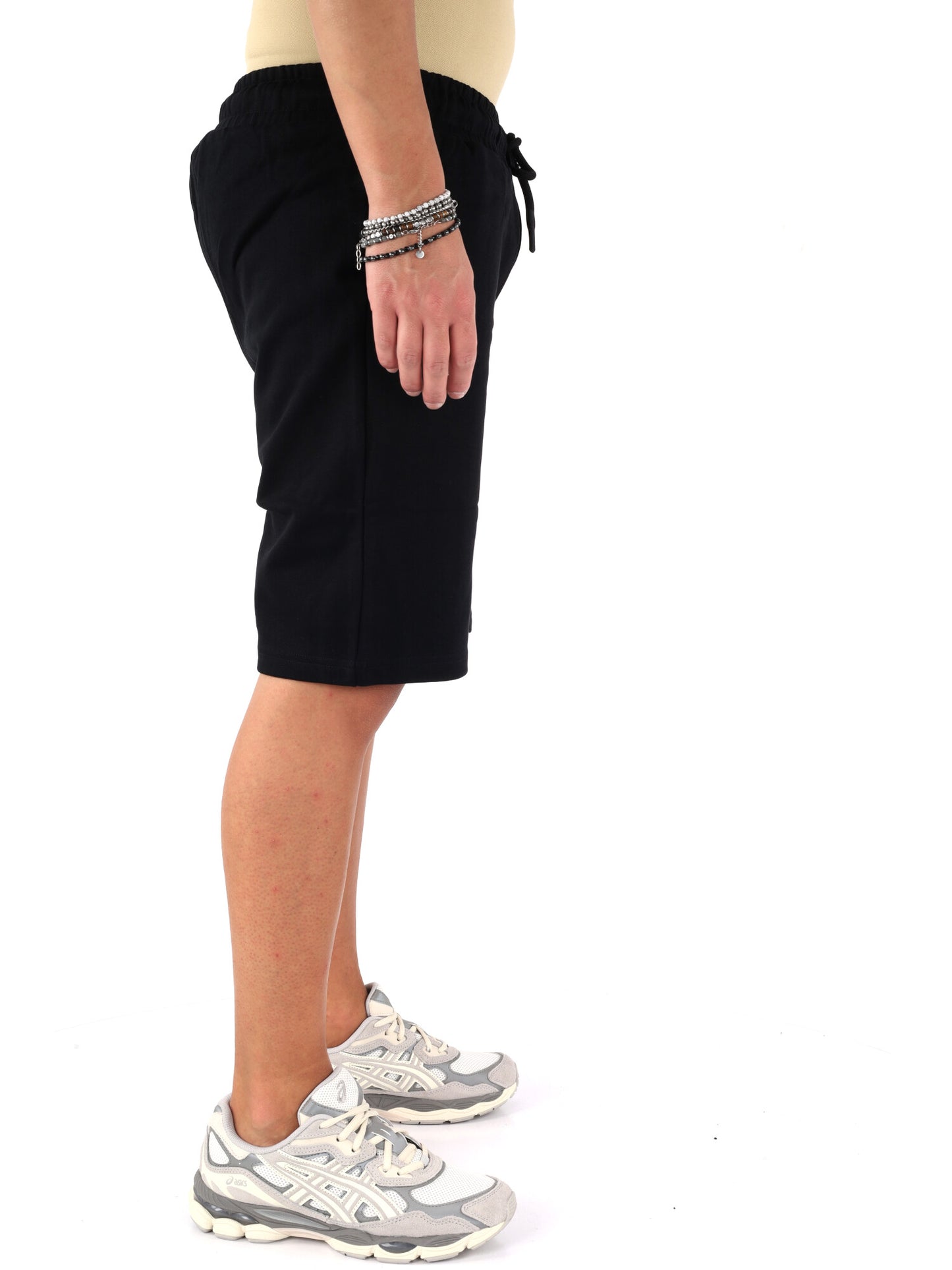 Shorts uomo Icon in nero, essenziale e versatile